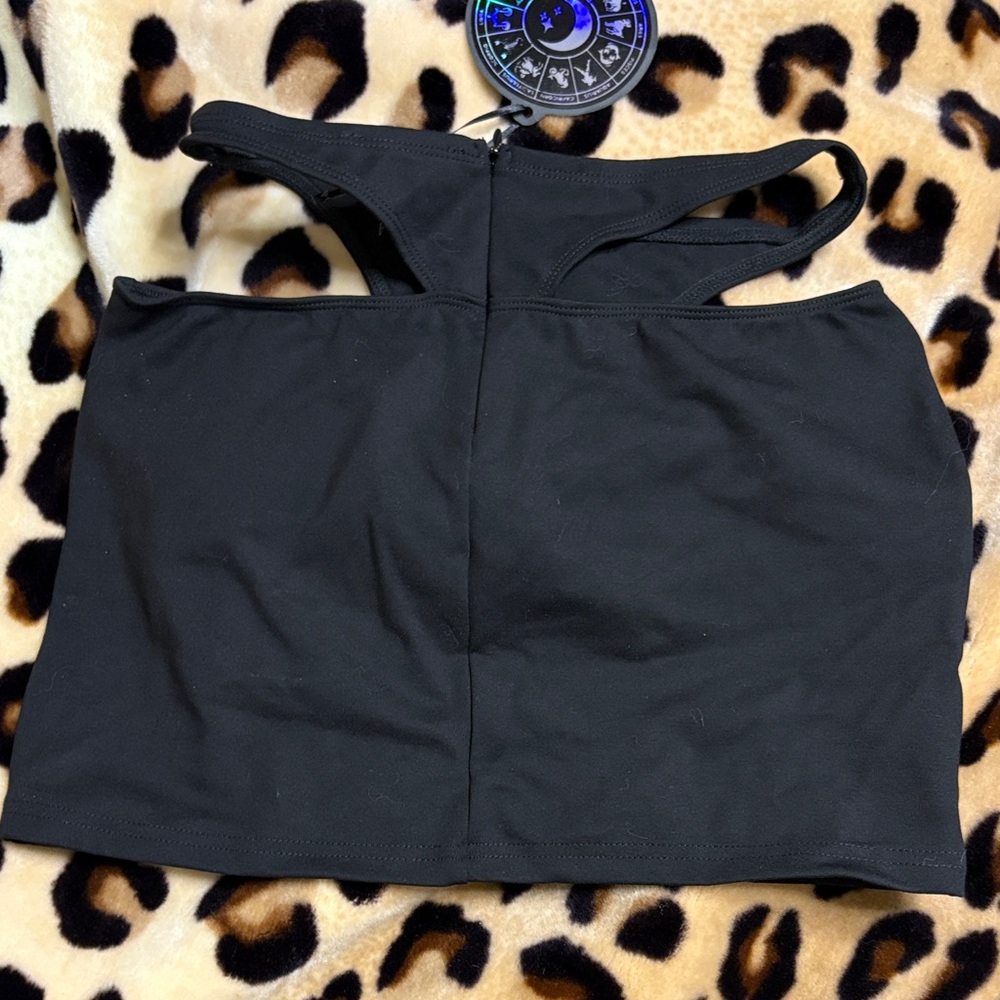 Black and Pink Dolls Kill cut out skirt. NWT - Picture 4 of 5
